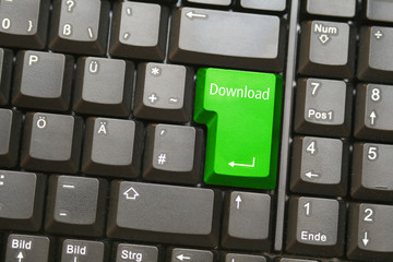 Keyboard mit Download-Taste