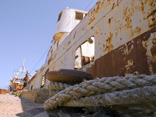 Rusty old ship