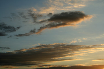 Fototapeta na wymiar moody clouds