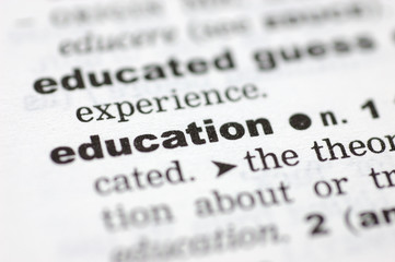 Fototapeta premium Definition of education