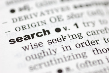 Fototapeta premium Definition of search