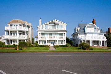 Beach houses on the New Jersey shore