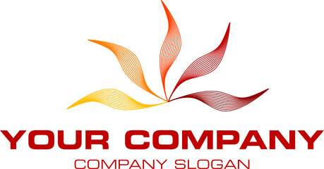 logo mit floralen elementen