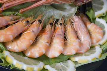 Fresh and delicious seafood - shrimp