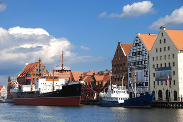 Obraz premium Old harbour in Gdansk