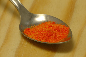 Cuchara con condimento