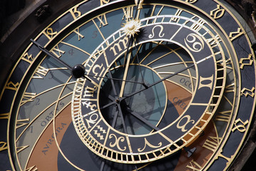 Fototapeta na wymiar Szczegóły zegar astronomiczny 