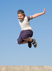 jumping boy