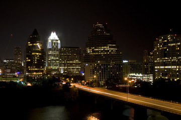 Fototapeta na wymiar Austin w nocy