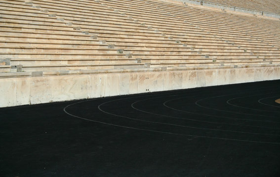 First modern olympic games stadium tracks detail