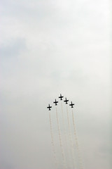  Red-Bull Air Race (Budapest 2007 ) jets flying at airshow