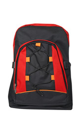 Fototapeta premium Black and red backpack