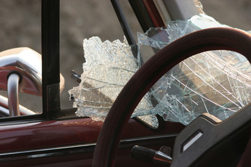 Shattered Safety Glass