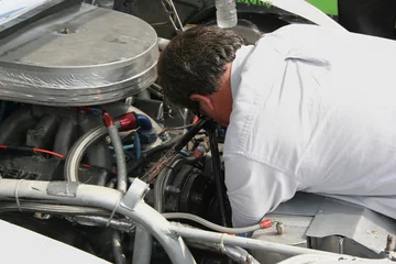 Fotobehang Mechanic Tunes Racing Enging © Dennis Oblander