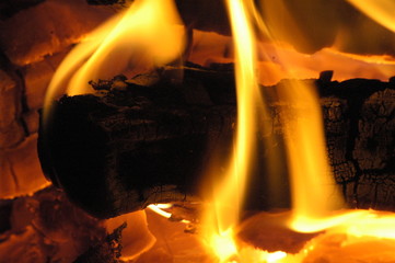 feu de cheminée