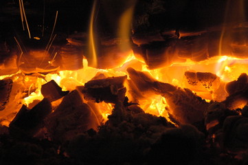 feu de cheminée