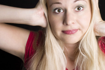 Fototapeta premium Kobieta W Zmartwieniu