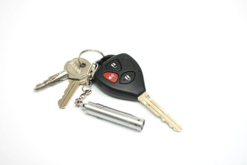 car keys isolated on white background
