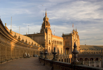 Fototapeta na wymiar Plaza de Espana w Sewilli