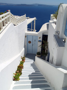 Fototapeta Santorini architecture