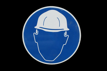 Construction site safety sign