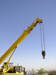 Construction Crane in Aswan, Egypt, Africa