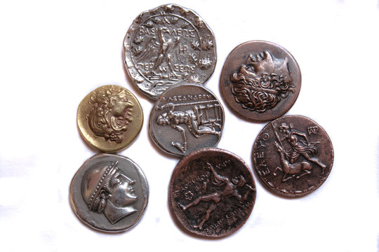 Ancient silver and bronze coins