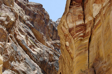 Walls of the Siq, Petra
