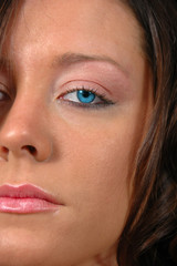 Naklejka premium Close up of young woman