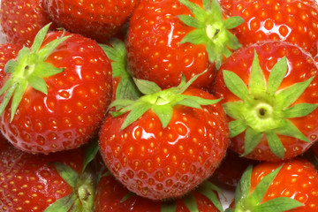 strawberries background