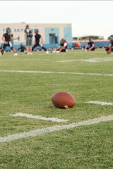 Football pregame warm-up