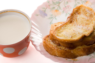 Toast and milk
