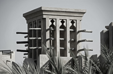 Obraz premium A Windtower in the city of Dubai