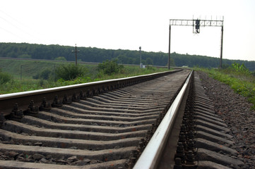 Fototapeta na wymiar railroad turn