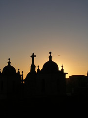 Tejados al atardecer