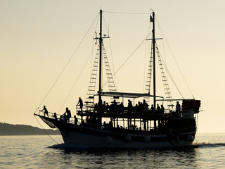 adriatic coast sunset