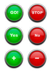 Red & Green buttons