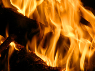 Flames or fire