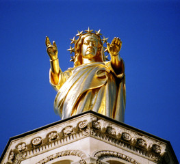 statue at cathedral