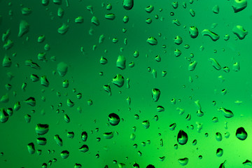 Abstract background made of water drops and glass