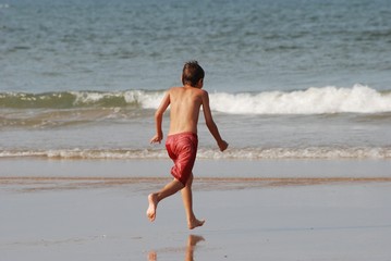 boy on beach