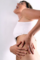 Naklejka premium Crying in Pain