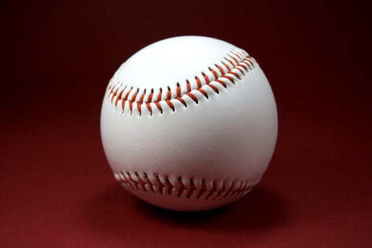 Baseball on Red