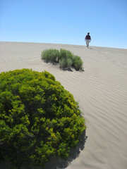 Woman in a desert