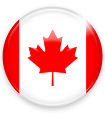 Kanada button flagge