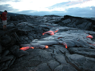 Lava flow, Hawaii Volcanoes National Park, Hawaii