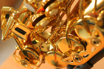 close-up saxophone
