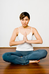 Woman Doing Yoga