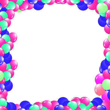 Balloons in a frame