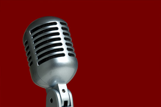 Microphone on Red